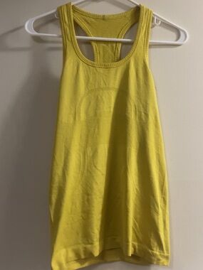Yellow Lululemon Racerback Tank Top